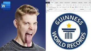 Guinness Records Logo Design in Microsoft Word | Create a Logo in MS Word | Muabi Design