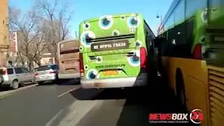 ДТП с тремя автобусами во Владивостоке