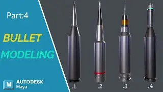 Bullet-4: Bullet Modeling Tips in Maya |Autodesk Maya|3D Modeling|