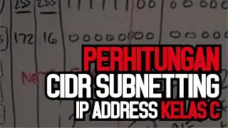 Perhitungan CIDR Subnetting Kelas C