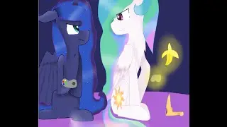 mlp speedpaint - Luna and Celestia gaming