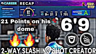 NBA2K22 NEXT GEN SPEEDBOOSTING GLITCHED 6’9 ￼Gameplay all ISO Build drops 21PTS a lot dunks 😱🤯🤪🔥