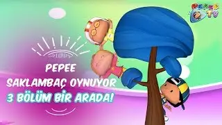 Pepee Saklambaç Oynuyor! Pepee Leliko ve Pisi İle 3 Bölüm Bir Arada! Çizgi Film | Düşyeri