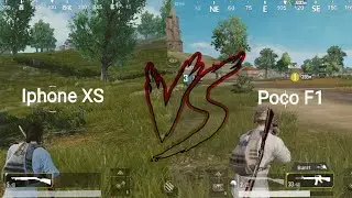 IPhone XS VS Poco F1 || PUBG Gaming Comparison || 60 FPS UltraHD Graphics.