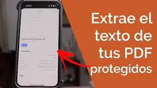 ¿Cómo COPIAR TEXTO de un PDF PROTEGIDO con tu iPHONE? Muy Fácil