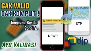 Risiko NIK NPWP Tidak Valid ! CARA VALIDASI NIK JADI NPWP DI DJP ONLINE