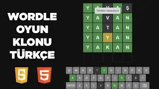 Html Css ve Javascript Kullanarak Türkçe Wordle Klonu Yapımı | Wordle Game Clone with Javascript
