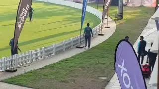 Shahnawaz Dhani looking happy after meeting MS Dhoni in t20 world cup 2021