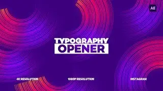 Typography Opener - After Effects Template Download