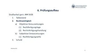 Strafrecht AT Teil 6 (Notwehr, § 32 StGB)