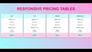 How to create Responsive Tables using HTML & CSS