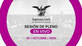 Sesión del Pleno de la #SCJN 29 de octubre 2024