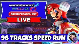 (My Power Went Out Lol) 96 Tracks Speed Run | Mario Kart 8 Deluxe | PB - 