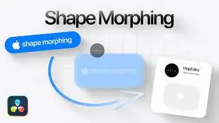 Bouncy SHAPE MORPHING like Apple in DaVinci Resolve
