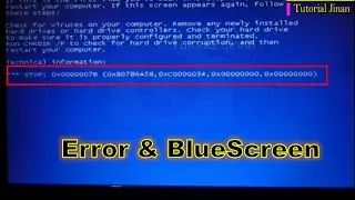 How to Fix Blue Screen error STOP =0x0000007B & 0x80786A5B_Tutorial Jinan