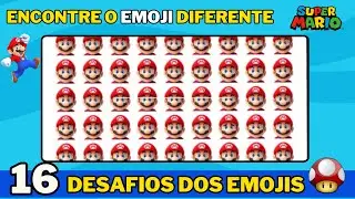 🍄EDIÇÃO MARIO BROS🔍 Encontre o EMOJI Diferente!👀🕵️‍♂️#quizgameshow