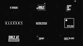 After Effects Template: Modern Glitch Titles