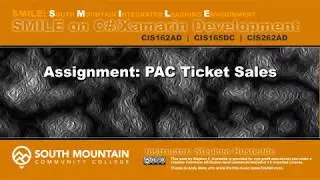 C#/Xamarin Cohort 02X - PAC Ticket Sales Assignment