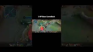 So Close just 1 HP Base 😯 #mobilelegends #mlbb
