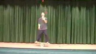 juggling 5 balls on a rolo bolo