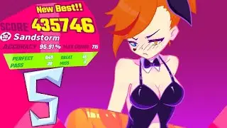 [Muse Dash] Darude - Sandstorm 「10✰」 (custom) | FC (silver S)