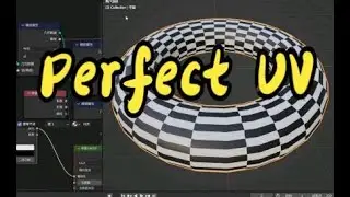 Geometry node - Ring Perfect UV - blender