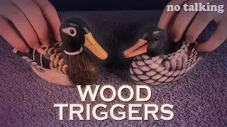 [ASMR] WOOD SCRATCHING and STROKING (no talking)