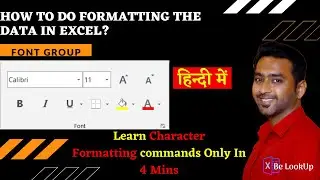 26- Changing the Default Font in MS Excel | Cell Formatting In Excel | Format Data In Excel