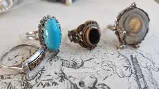 ASMR / watches and rings. Vintage jewelry. Quiet Voice. ASMR soft spoken