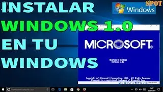 Cómo instalar el primer Windows 1.0 en tu Windows actual
