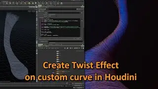 Create Twist Effect on custom curve in Houdini