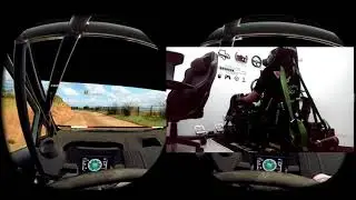 DIRT RALLY 2.0 with 2 dof motion + buttkicker G2. What look like when you crash on motion