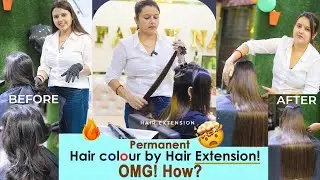 Permanent Haircolor&Extenson Step by Step!details!Falak Naaz!Kolkata Viral Hairstylist!@FalakNaaz