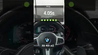Вот почему B58 лучший мотор для тюнинга! BMW X6 40i st2 480 mg flasher 100-200 11.2​⁠​⁠ без спирта