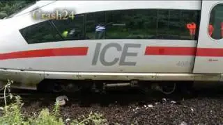 ICE - Kollision in Pfälzerwald bei Lambrecht : 15 Verletzte -Schnellzug rast in Müllwagen
