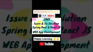 Web Application Development | Spring Boot | React JS | 