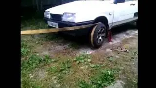 Как завести авто буксировочным тросом!