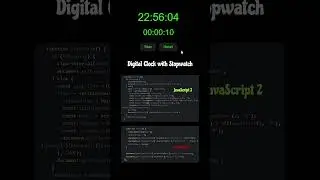 Digital Clock #html #css #js #programming #coding #clock