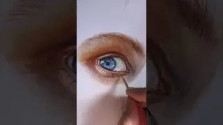 Turbulent Thoughts: A Worried EYE Painting. - #shorts #foryou