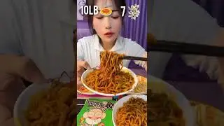 Fast Eating Challenge ( 10 lb pasta, 7 garlic cloves raw ) | #asmr #food #funny #eating #shorts
