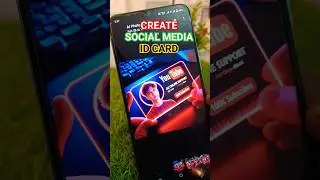 Social Media ID Card - Photo Editing Just 1 Click #instagram #short