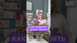 КАК ПРОДЛИТЬ ЖИЗНЬ СИРЕНИ 😜 Знаешь еще способы? Пиши в комментариях 🔥 #цветы #букет #flowers