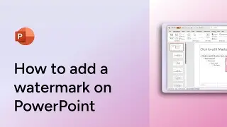How to add a watermark on PowerPoint
