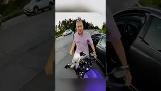 Male Karen Attempts M*rder On Biker! 😨 Credit: 