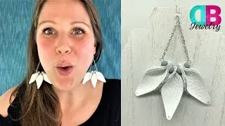 Simple Leather Earrings Inspired By Pinterest - DIY Beaded Leather Earring Tutorial