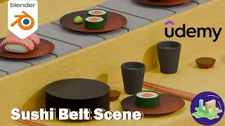 Blender Course : Sushi Belt Scene