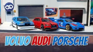 HOT WHEELS HUNTING : GINI JADINYA JACK NGISI SUARA REVIEW DIECAST VOLVO, AUDI, PORSCHE