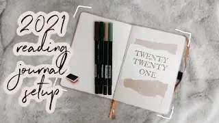 setting up my 2021 reading journal