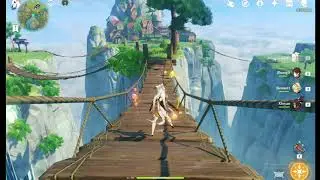 late game Emerald Peak | Serenitea Pot | Genshin Impact