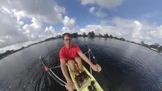 Stukje roeien in skiff